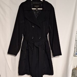 Lane Bryant Elegant Black Trench Coat